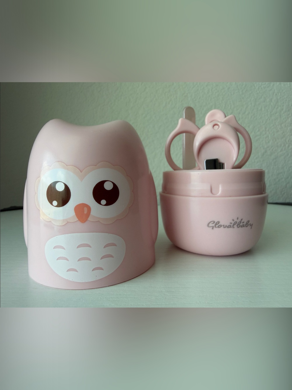 Pink Owl Baby Manicure Tool Set